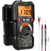 KAIWEETS Multimetro digitale professionale automatico, TRMS 6000 Conti (prompt jack LED), Tester Elettrico, Tensione / Corrente / Resistenza / Capacità / Temperatura / Frequenza - KAIWEETS