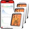 TempPro ThermoPro TempPro Termometro Ambiente Interno, Igrometro Bluetooth, Igrometro Umidità Casa, Termometro Ambiente Bluetooth Fino a 80m, Termoigrometro con Retroilluminato con Esportazione Dati, 3 pezzi