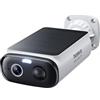 Baseus Security S1 Lite Telecamera Wi-Fi Esterno senza Fili Pannello Solare, Impermeabile IP67, Videocamera Sorveglianza Batteria 2K 135°, Visione Notturna, Nessun Costo, Compatibile con Alexa Google