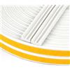 Flintronic Nastro Autoadesivo in Schiuma, Tipo E, 10M-9 * 4mm (Bianco)