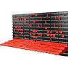 MONZANA® Pannello Preforato Portautensili 54 pz. 95x54cm Box Impilabili Parete Attrezzata Officina Organizer Ampliabile Garage Pannello Porta Attrezzi Parete Pannelli Resistenti Sistema Organizzato