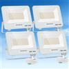 Aigostar Faretto LED da Esterno 50W, 4500LM, Faretti LED Esterno Naturale 4000K, Luce di Sicurezza Impermeabile IP65, Per Giardino, Cortile, Garage, Corridoio, Confezione da 4