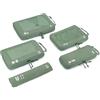 ECOHUB 5 Pezzi Organizer Valigia Compressione Salvaspazio Accessori Viaggio Utili Packing Cubes Set Organizzatore Viaggio Sacchetti Travel Essentials Kit Viaggio Aereo(Verde)