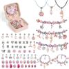 AUAUY Kit Braccialetti Fai Da Te, per a Ragazze dai 15 Anni in Su, Rosa