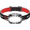 Blukar Torcia Frontale LED, 2000LM Lampada Frontale Ricaricabile