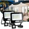 Aigostar- 30W Faretto Led da Esterno con Sensore di Movimento, Faro LED Esterno, 2750LM, Bianco Freddo 6500K, IP65 Impermeabile, Faretti LED per Giardino, Cortile, Patio, Garage, Confezione da 2