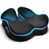 POOTACK Cuscino per sedia da ufficio in memory foam, cuscino sedia ufficio, gaming e smart working, rivestimento lavabile, antiscivolo