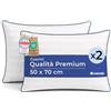 Dreamzie Cuscino Letto 50x70cm Set da 2, Comfort da Hotel di Lusso - Cuscini Letto Morbido, Soffice - Guanciale Letto Lavabili, per Tutte le Posizioni di Riposo - Oeko-Tex