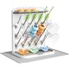 Lifewit Grande Scolabiberon con Tappetino Drenante, Scolabiberon Verticale con 15 Ganci e Contenitore per Tettarelle Rimovibile, Adatto a Cannucce a Pressione e Accessori per Tiralatte