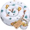 Totsy Baby Cuscino per dormire laterale e per il corpo 150 cm - Cotone Cuscino lungo Decorazione per cameretta bambina e bambino Oeko-Tex Safari