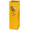 Baroni Home Portaombrelli Design Moderno Porta Ombrelli Giallo in Metallo con Mongolfiere 2 Gancini e Vaschetta Scolapioggia Rimovibile 16x16x49 cm