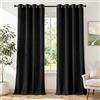 Ystyle Tende Oscuranti per Interni 2 Pezzi, 140x260 CM, Nero