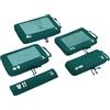 ECOHUB 5 Pezzi Organizer Valigia Compressione Salvaspazio Accessori Viaggio Utili Packing Cubes Set Organizzatore Viaggio Sacchetti Travel Essentials Kit Viaggio Aereo(Verde Scuro)