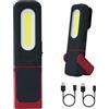 Tolesum Luce da Lavoro LED Ricaricabile 2 Pezzi, Lampada da Officina Magnetica con Gancio, Rotazione 360° e 4 Modalità, Torcia Ispezione USB-C con Indicatore Batteria per Riparazione Auto, Fai da Te, Camping