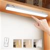 URAQT 42CM Luce Armadio LED, Magnetica Armadio LED con Controllo Tattile, 2400mAh 3 Modalità Ricaricabile Luce Sottopensile Dimmerabile Lampada, per Cucina Scale Corridoio Camera da Letto