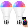 ANTELA Lampadina LED Alexa Inteligente WiFi 12W 1350LM Lampadina Smart E27