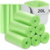 Flintronic 160 Pezzi Sacchetti Per Rifiuti Biodegradabili, Resistenti Sacchetti Immondizia Organici, Sacchetti Spazzatura Umido Compostabili 20 Lt, per Cucina, Ufficio, Soggiorno(50X60cm,Verde)