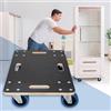 ECD Germany Carrello da Trasporto Mobili Elettrodomestici - 40 x 60 cm - Portata Carico max. 800 kg - Piattaforma Girevole Pedana con Ruote in Gomma Base Mobile Sposta Carichi Pesanti Trasloco Oggetti