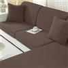 Ystyle Copriseduta Divano Elasticizzato, Universale Copricuscini Divano, Sofa Seat Cover, Copri Seduta Divano Antigraffio, Copridivano Cuscini, Coprisedile Divano (1 Posto, Caffè Chiaro)