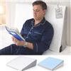 Ritalia® Cuscino Anti-Reflusso 90x65x20 cm | ALZAPIEDI per Materasso Adulti con Schiuma MEMORY | Cuscino per Lettura per LETTO | Schienale per LETTO e Cuscino Triangolare.
