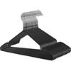 SONGMICS Set di 20 grucce Appendiabiti in Metallo Sottile, Antiscivolo, Ø 4 mm, salvaspazio, Ganci girevoli a 360°, Nero CRI33B-20