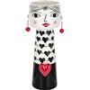 Baroni Home Vaso Pop, Soprammobile Moderno Dipinto a Mano, Statuetta da Interno o Esterno, Ciondolo Cuore Medio, 16X13.5X38 cm