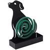 Baroni Home Baroni Porta Zampirone in Metallo Cane Nero. Portazampirone da interno o da esterno 14x5x19 cm