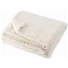 Baroni Home Coperta di Pile, Plaid Invernale Morbido per letto e divano, Coperta Singola, Colore Panna, 130x160 cm