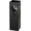 Baroni Home Portaombrelli Design Moderno Porta Ombrelli in Metallo con Mongolfiere 2 Gancini e Vaschetta Scolapioggia Rimovibile 16X16X49 cm, Nero