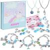 AUAUY Kit Braccialetti Fai Da Te Bambina, Adatto a Ragazze dai 15 Anni, Kit Giochi Crea Braccialetti DIY, Idee Regalo Natale Originali, Crea Braccialetti Bambina, Regalo Compleanno Ragazza, Rosa