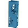 Baroni Home Portaombrelli Design Moderno Porta Ombrelli in Metallo Blu con Mandala 2 Gancini e Vaschetta Scolapioggia Rimovibile 16X16X49 cm