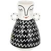 Baroni Home Vaso Pop, Soprammobile Moderno Dipinto a Mano, Statuetta da Interno o Esterno, Vaso Due Manici, 12x12x17 cm
