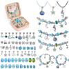 AUAUY Kit Braccialetti Fai Da Te, per a Ragazze dai 15 Anni in Su, Blu