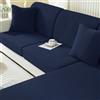 Ystyle Copriseduta Divano Elasticizzato, Universale Copricuscini Divano, Sofa Seat Cover, Copri Seduta Divano Antigraffio, Copridivano Cuscini, Coprisedile Divano (1 Posto, Blu Scuro)