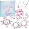 AUAUY Kit Braccialetti Fai Da Te, per a Ragazze dai 15 Anni in Su, Rosa