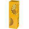 Baroni Home Portaombrelli Design Giallo Moderno Porta Ombrelli in Metallo con Mandala 2 Gancini e Vaschetta Scolapioggia Rimovibile 16x16x49 cm