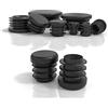 PD® Tappi a Lamelle per Tubo Rotondo 18mm | Tappi PE | Terminale di Plastica | Protezione Tubi Tappo Alettato | Nero | 10 Pz.