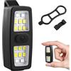 flintronic Lampada a LED con Clip, Impermeabile Torcia Frontale Ricaricabile USB, 7 Modalità di Illuminazione Torcia Vivavoce per Corsa, Arrampicata, Campeggio[Classe di efficienza energetica A+++]