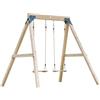 AXI Yuna Brown Altalena doppia in legno Marrone - Legno FSC - Altalena da Giardino con 2 seggiolini in legno - Altalena Legno - Garanzia di 10 anni