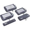 ECOHUB 5 Pezzi Organizer Valigia Compressione Salvaspazio Accessori Viaggio Utili Packing Cubes Set Organizzatore Viaggio Sacchetti Travel Essentials Kit Viaggio Aereo(grigio Scuro)