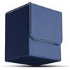 Aolso Deck Box,Magnetic Flip Deck Box Magic con Capacità di 100 Cartes Collezionabili,Scatola Porta Carte per Carte da Collezione MTG,TCG,Yugioh,Commander-Grigio/Blu
