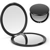 OSDUE Specchio da Viaggio Portatile con Ingrandimento, Specchio da Viaggio a due Lati Trucco, per il trucco Specchio per il trucco professionale bifacciale (10 cm lucido)