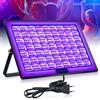BOWEICORE 150W Luce Nera UV, IP66 Impermeabile Luce UV Led Proiettore, Lampada Ultravioletti per Festa Glow, Decorazione di Halloween, Discoteca, Bar, Acquario