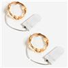 LAC EVERYTHING EVERYWHERE 2 Lucine Led Decorative a Batteria (Incluse) 2M con 20 Mini LED a Batteria Bianco Caldo | Lucine Decorative per Albero di Natale Interno