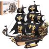 ROKR Puzzle 3D in Legno per Adulti, Modello di Nave Modellismo da Costruire, Decorazioni per la Scrivania di Casa, Puzzle Regalo per adolescenti e adulti (MCB02)