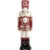 Baroni Home Schiaccianoci Natalizio in Porcellana Decorata, Sopramobile Vaso Decorazione Colorata Personaggio Natalizio, (Vestito Rosso)