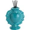 Baroni Home Diffusore per Ambienti, Profumatore con bastoncini in Ceramica, (Ex Voto Turchese)