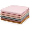 Aolso 6 Pezzi Mussola Neonati di 4 Strati, Mussole per Neonato 30x30cm in Cotone, Morbide, Odori Resistenti, Anti Batteri, Ideale Come Regalo per Bambini e Mamme