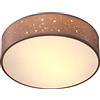 Monzana Lampada da Soffitto Plafoniera Tessuto Ø 30cm Rotonda Luce Soffusa 40 Watt Salotto Camera