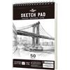 STATIONERY ISLAND Sketchbook, A4 Blocco da Disegno 180g/m² Carta Spessa, 100 Pagine/50 Fogli Rilegati a Spirale Album da Disegno 1 Pacco